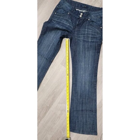 Vigoss Jeans Studio Boot Cut Size 9/10 30 Dark Wash Mid Rise Denim Stretch Flex - Picture 5 of 8